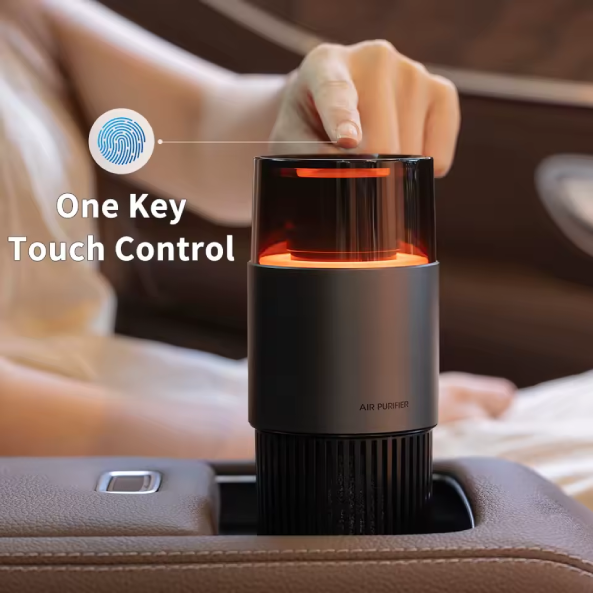 Purificateur/ioniseur d’air USB – Désodorisant pour voiture avec cartouche amovible, technologie à ions négatifs